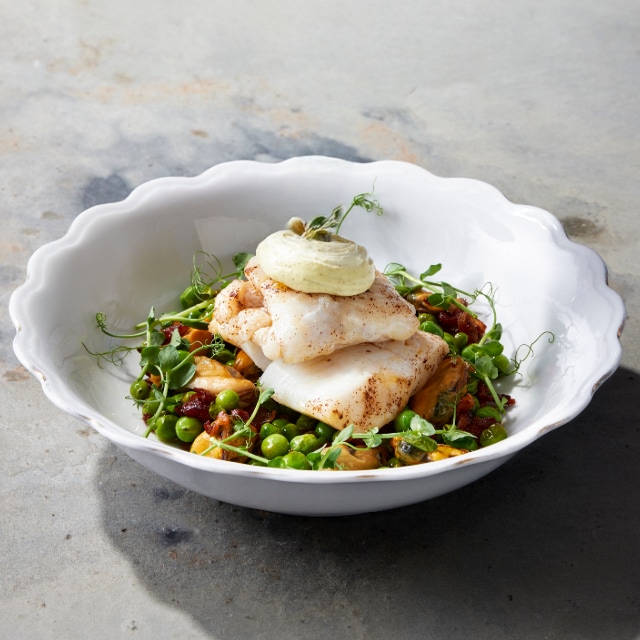 Torsk med kørvel-hollandaise